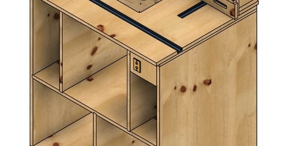 Défonceuse sous table (élévateur électrique)
