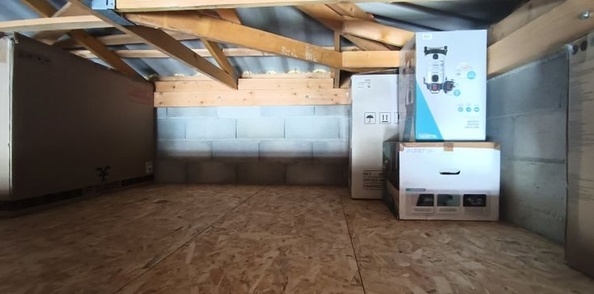 Réalisation d'une mezzanine de garage de 5 m x 5m17 (seul en pleine canicule)