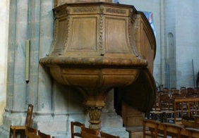 Chaire à prêcher de la Cathédrale de la Sainte-Trinité à Laval