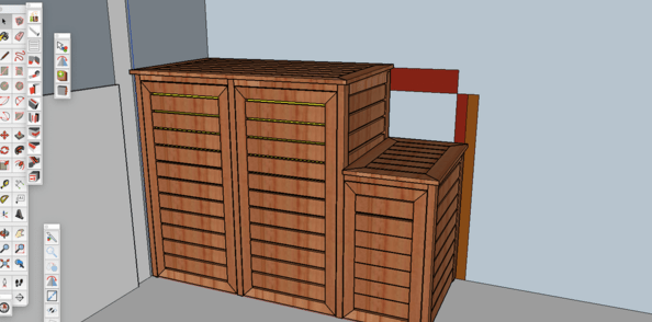 Fabrication d'un cache poubelle