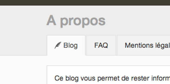 Ouverture du blog