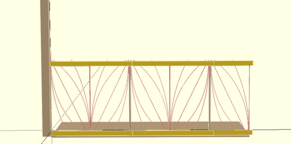 Vue d'ensemble de la balustrade