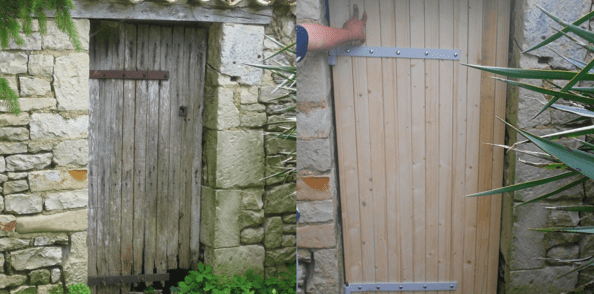 Une photo montrant l'ancien et le neuf