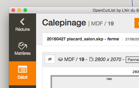 OpenCutList 1.5.0 : Le calepinage facile