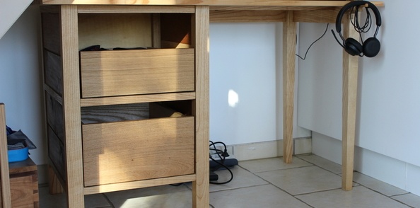 Fabrication de mon premier meuble, notre bureau