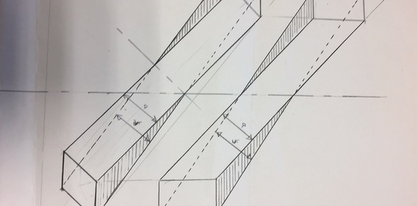 Main-courante débillardée