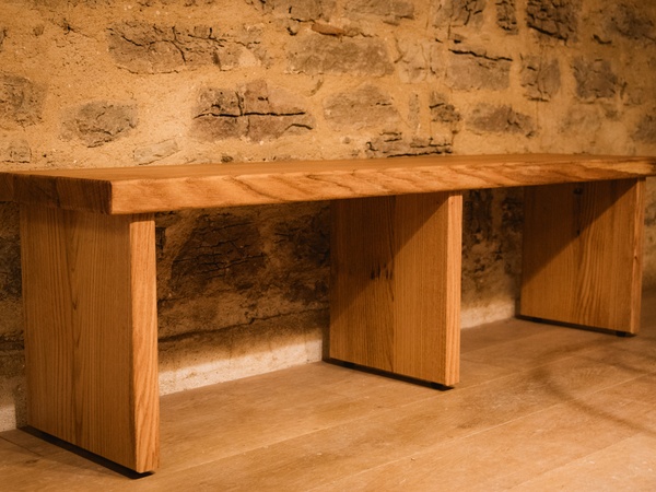 La banquette qui a bénéficié de la belle épaisseur de mes plateaux !