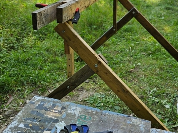 Premier test de montage des 2 pieds