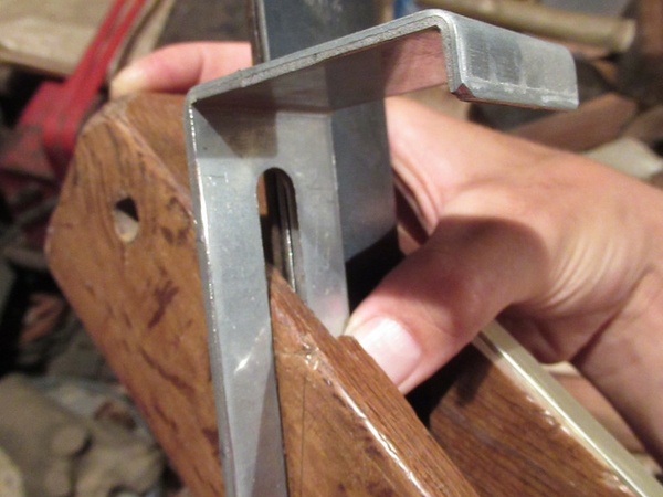 Méthode de tracé du coin sur le côté du fût