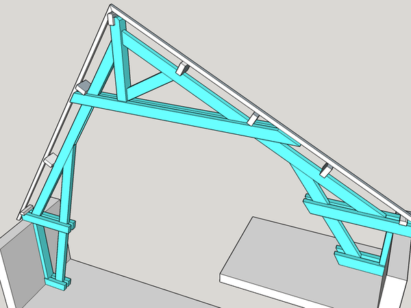 Ferme de type boiteuse