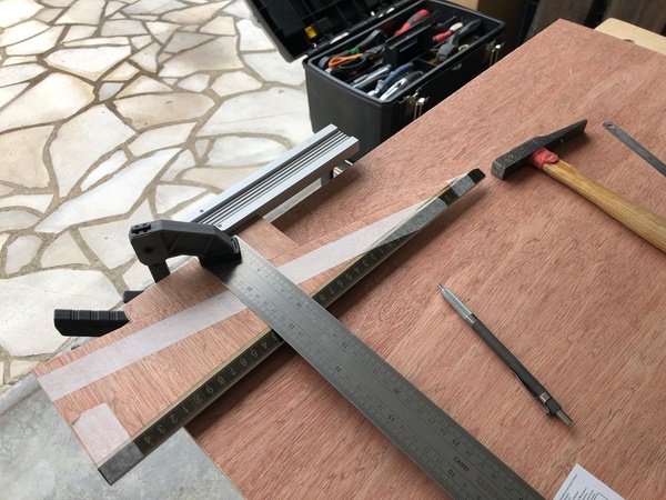 Configuration de traçage des graduations sur la ligne de glissement