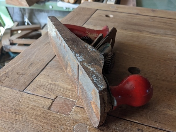 Le rabot avant remise en état