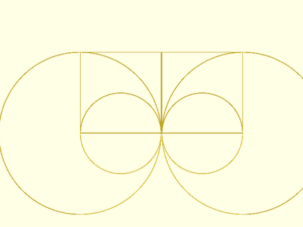 Les cercles qui génèrent le motif.