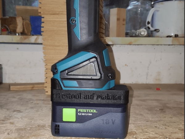 V2 Makita to Festool Battery adapter upgrade version 18V BP 18LI 5,2 to Makita 18v