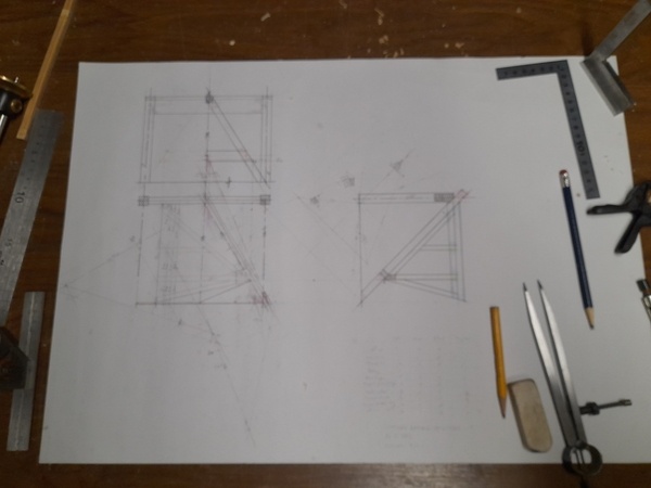 L'épure (un peu floue...)
