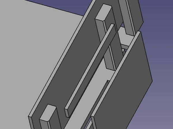 Détail de fabrication des parois latérales