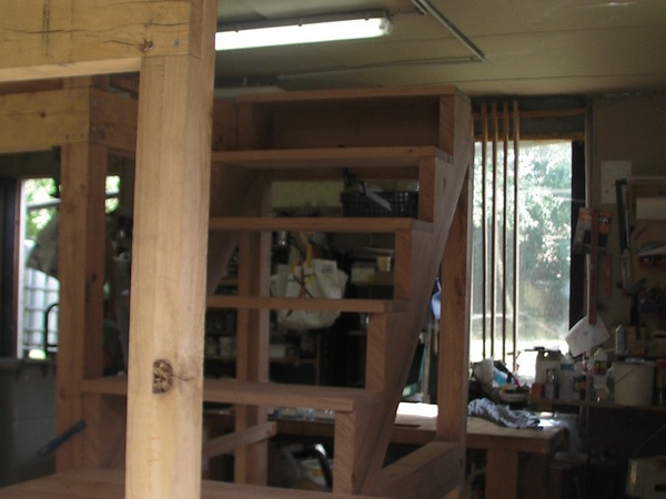 Palier et volée haute en place