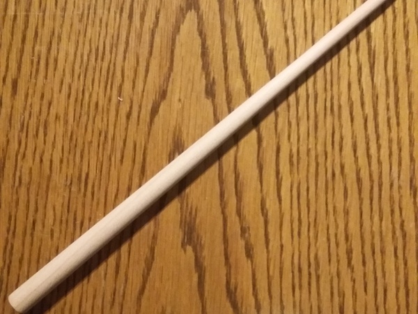 Baguette conique après tournage