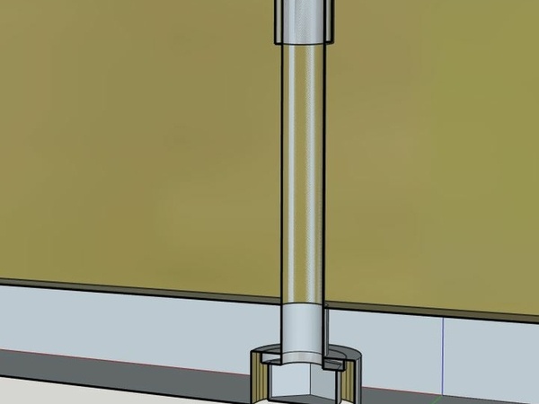 Détail sur la vis de réglage a 90°