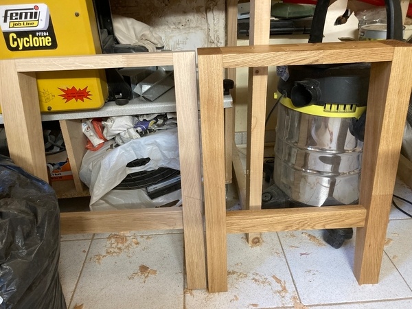 Sur cette photo, seul la partie droite a eu une finition