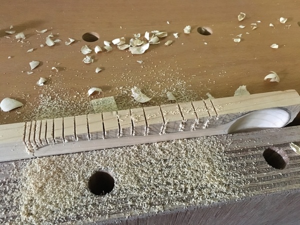 Je dégrossis la forme...