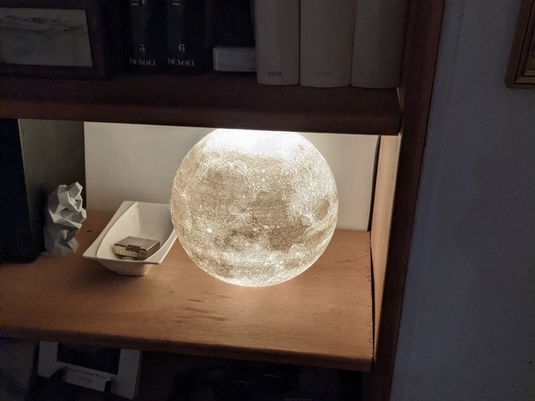 Lune imprimée en 3D
