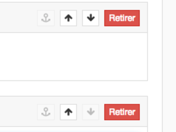 Outils de réorganisation des blocs