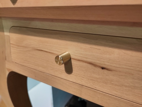 Bouton définitif en laiton massif