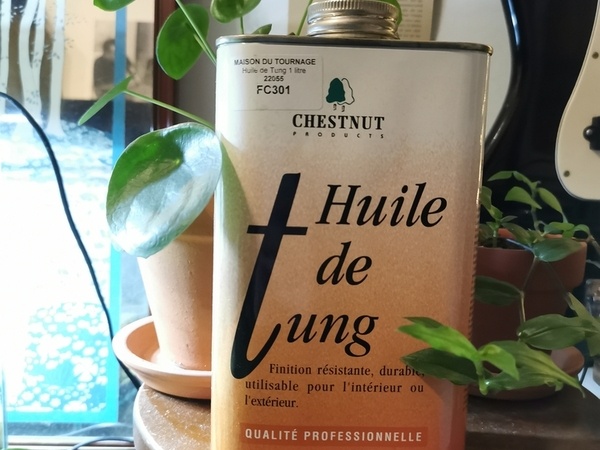 Huile de Tung achetée sur le site La Maison Du Tournage