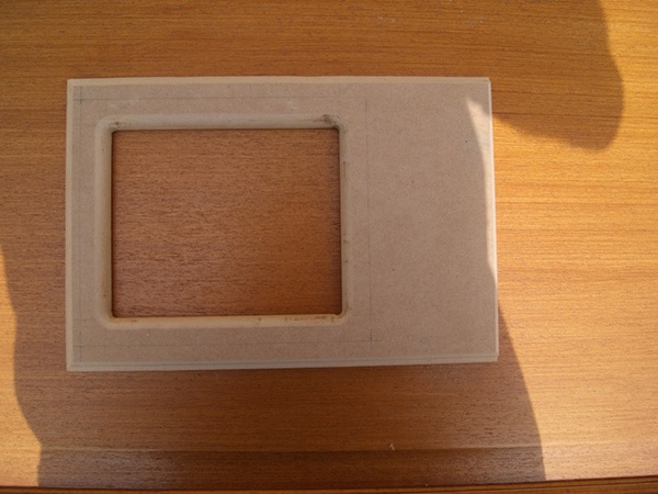 Face une fois "évidée"