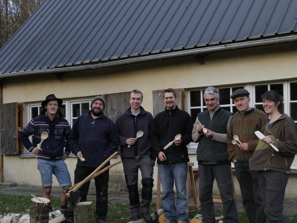 Lucien, Antoine, Édouard, Simon, Pierre, Peter et Juliette.