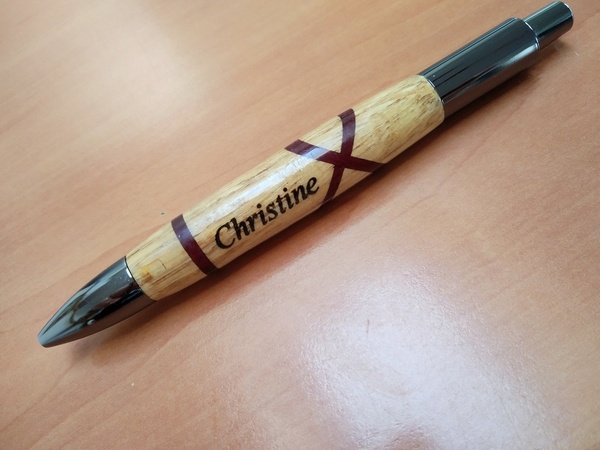 Chêne et amarante finition cyanoacrylate