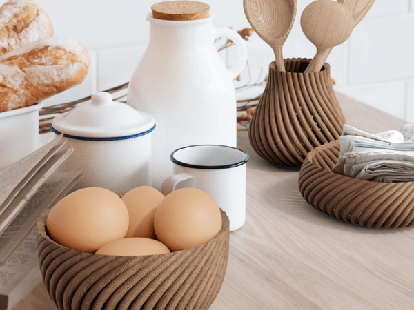 Objets en bois imprimés en 3D