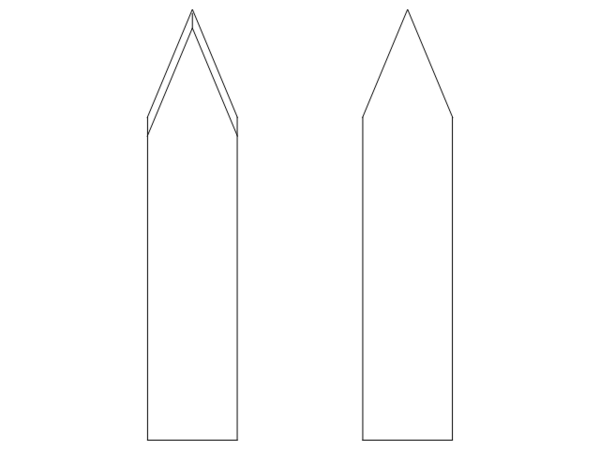 Couteau à tracer à partir d'une lame de scie à ruban épaisse