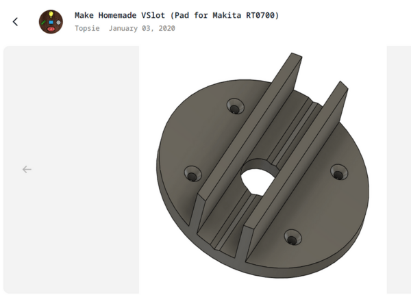 Make Homemade VSlot (Pad for Makita RT0700)