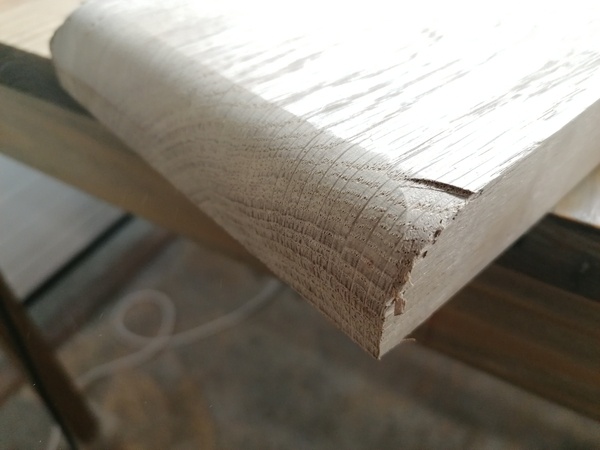 En fin de course, la machine a legerement trop pivoter, car plus maintenue, et c'est le drame