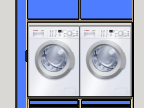 Meuble machine à laver et sèche linge par mathieudavid sur L'Air