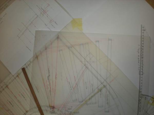Mise en place sur la vue en plan et sections à la verticale