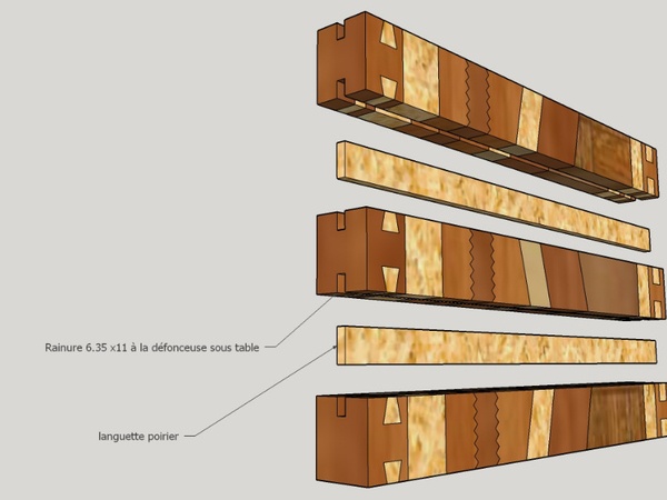 Assemblage de la planche "fille"