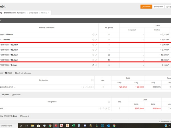 Ces pièces, toutes avec la matière PPSM W908 devraient s'empiler, permettant un calepinage