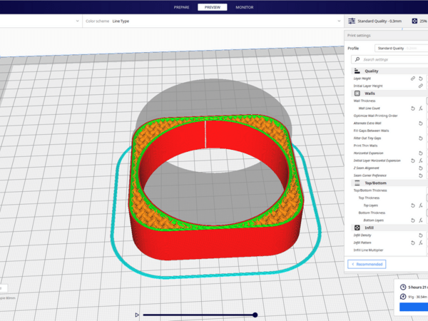 Cura version 4.13.1 (Nous sommes actuellement à la version 5.6.0)