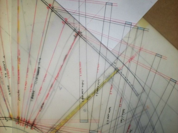 Mise en place sur la vue en plan et sections à la verticale