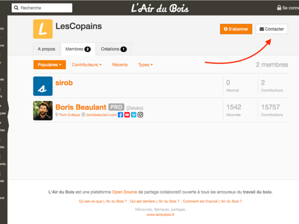 Contacter un Collectif