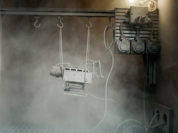 Zone de test de résistance à la poussière