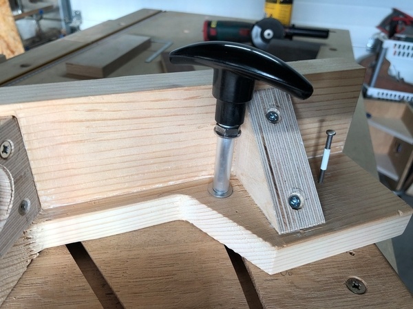 L'index est à droite de l'équerre