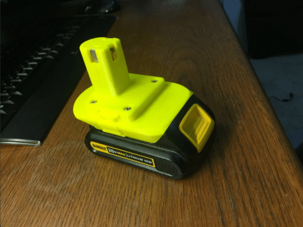 Dewalt Lithium 20VMax to RYOBI One+ 18 volt Adapter