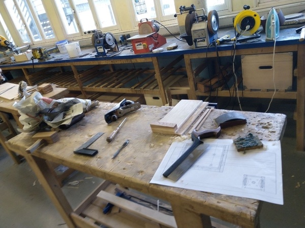 Mon établi pour l'épreuve