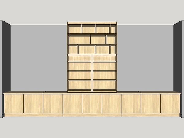 Vue de face - fermé