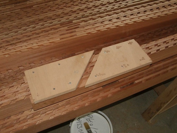 gabarit de défonçage de mes montants pour les lames.