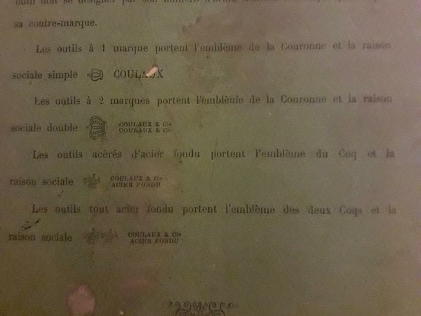 Catalogue Coulaux de 1893 (merci @glaude pour la photo)